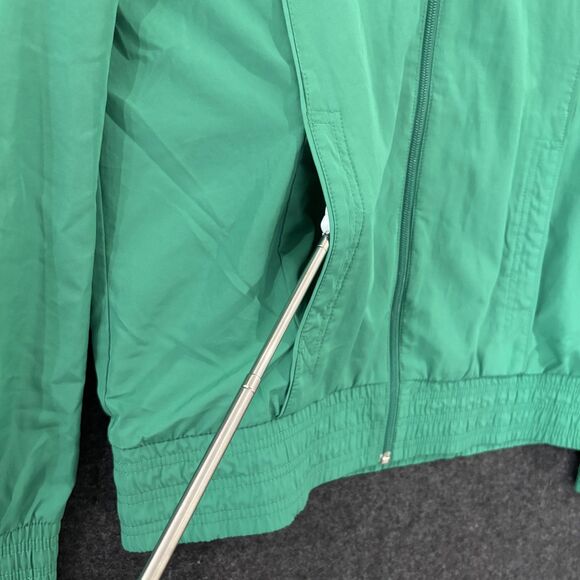 Nike Jacket Women's Large 12-14 Green Track Full Zip Windbreaker Pockets Vented - Picture 3 of 8